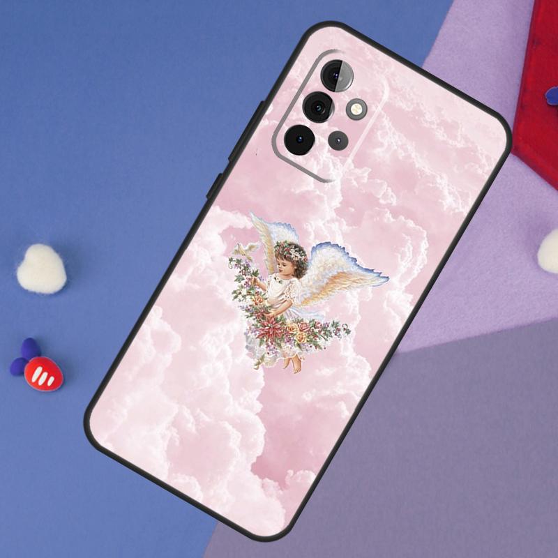 Renaissance Angel Aesthetic Case For Samsung Galaxy A15 A54 A34 A14 A13 A53 A16 A26 A36 A56 A12 A22 A32 A52 A06 A35 A55