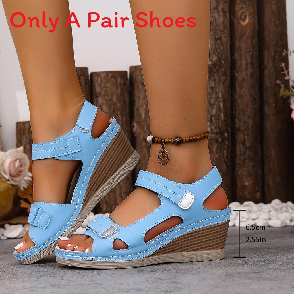 Roman Sandals For Women Large Size Summer Pu Open Toe Slip On Comfortable Footwear