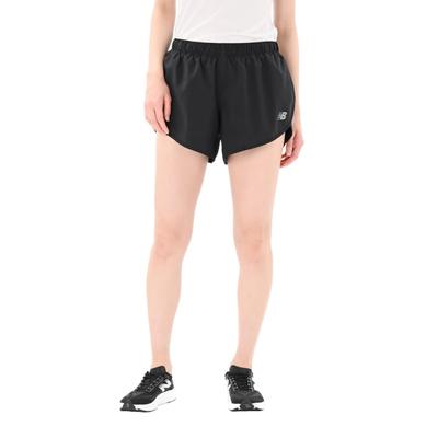 Sportshorts 3 Zoll BK [New Balance] Damen (mit innen) (WS51209) (Schwarz)