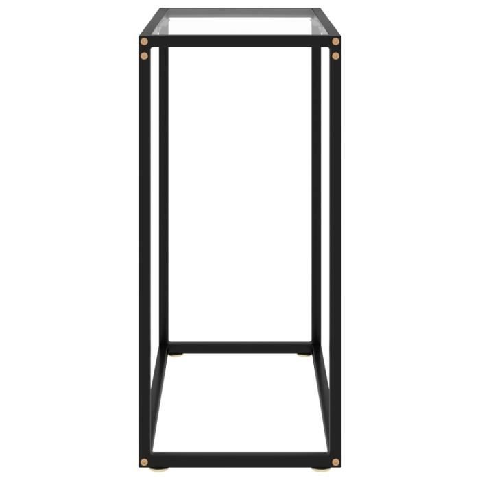 VidaXL Console Table Transparent 60x35x75 Cm Tempered Glass