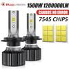 2Pcs 1500W H7 H1 H4 LED Headlight Bulbs CANBUS Lights H11 1200000LM Mini Lamp Wireless Car LED H3 9012 9005 9006 Plug and Play