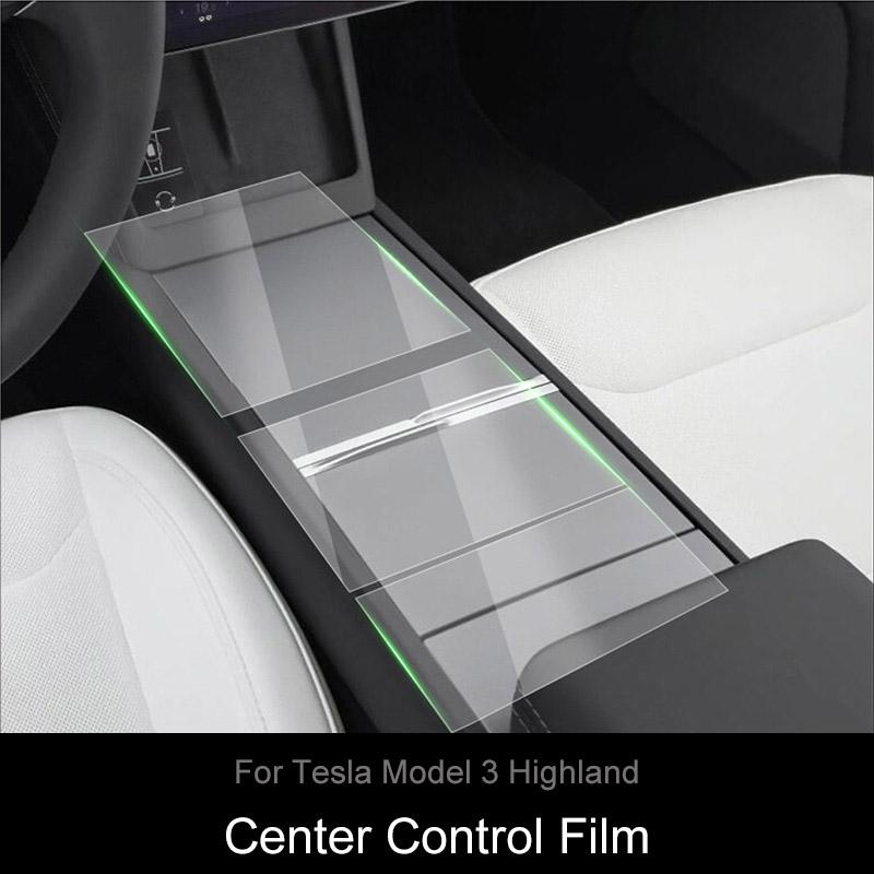 For Tesla Model 3 Highland Headlight Decorative Sticker Model 3+ Lamp Eyebrow Decor Handle Front Bumper Window Protective Film