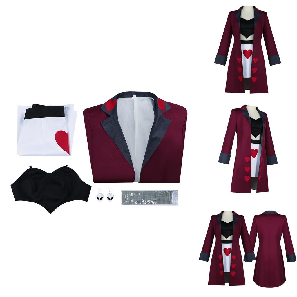 Hazbin Hotel Cosplay Costume For Women With Polyester Fabric For Anime And Game Role Play