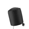Round Grill Cover Outdoor Waterproof Dustproof Kettle BBQ Cover Oxford Cloth Heavy Duty Garden BBQ Protective Cover