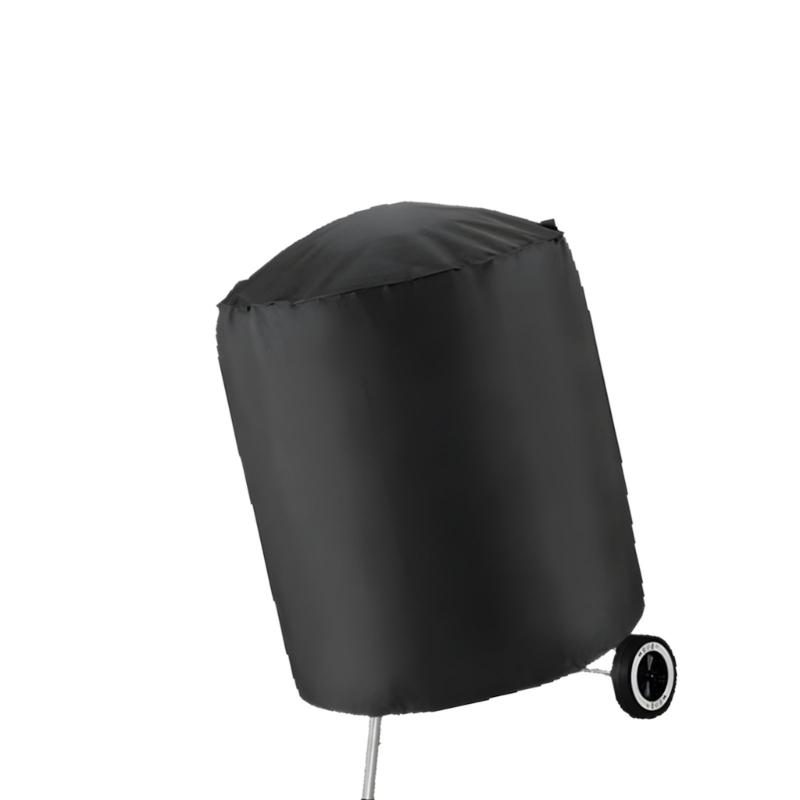Round Grill Cover Outdoor Waterproof Dustproof Kettle BBQ Cover Oxford Cloth Heavy Duty Garden BBQ Protective Cover