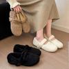Thick-soled Fluffy Shoes for Women To Wear In Autumn and Winter, Piled Warm Beanie Shoes for Women, Mary Jane Cotton Ladyshoes for Women