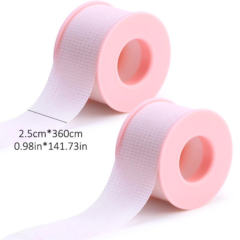 Pink breathable easy to tear Medical Tape eye Paper Under Patches Eyelash Extension Supply Eyelash Extension Tape