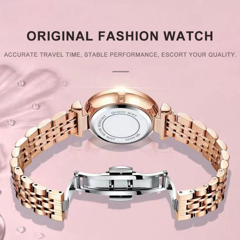 POEDAGAR Elegant Luxury Women's Quartz Watches Waterproof Stainless Steel Watch Casual Fashion Ladies Wristwatch