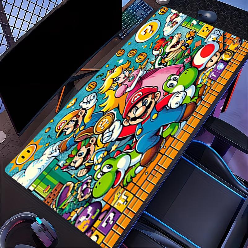 Super Mario Print Mouse Pad, for Keyboard Pad Laptop PC Mat for Office Home Use, Desk Decor, Perfect Birthday Gift for Gamers