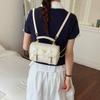Schoolbag Korean Girl Style Cartoon Printed Backpack Women's 1011 New Fashion Exquisite Niche Versatile Commuter Messenger Bag