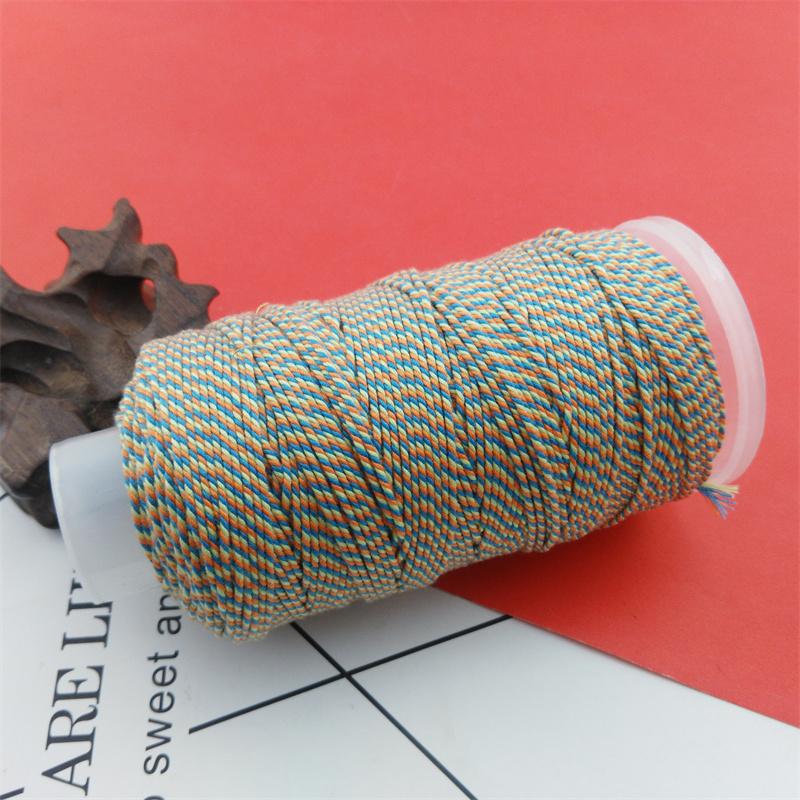 Qs Hand-Rubbed Cotton Thread 18 Strands Of Section Dyeing Gradient Diy Hand-Woven Bracelet Bracelet Rope Play Thread Rope Beading Matching