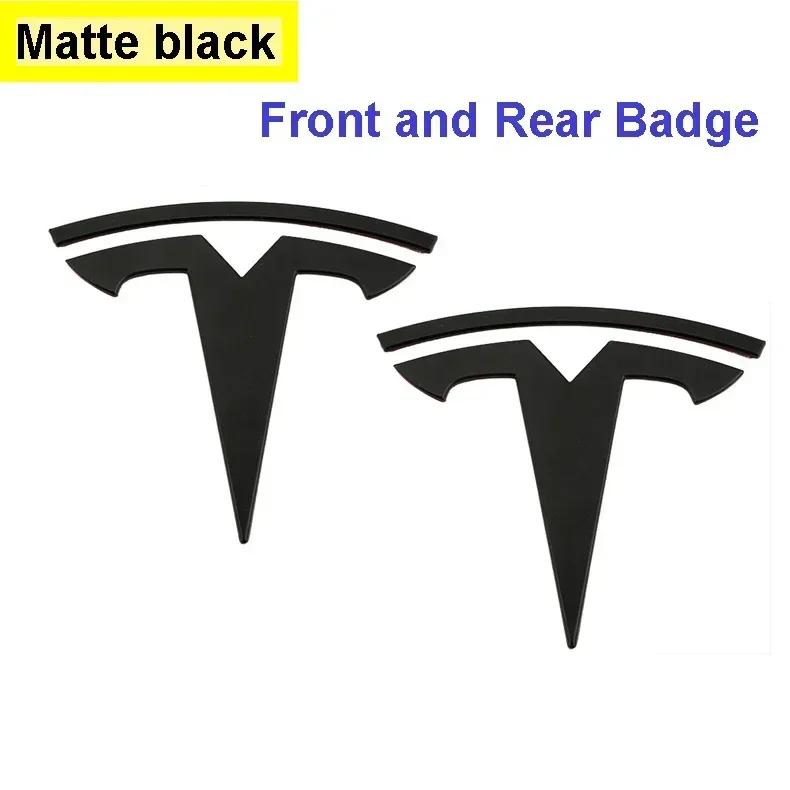 Auto Sticker Tesla Metaal Auto Voor Motorkap Cover Embleem Sticker voor Tesla Model 3 Mode Y Auto Achterklep Badge Decal Exterieur Accessoires