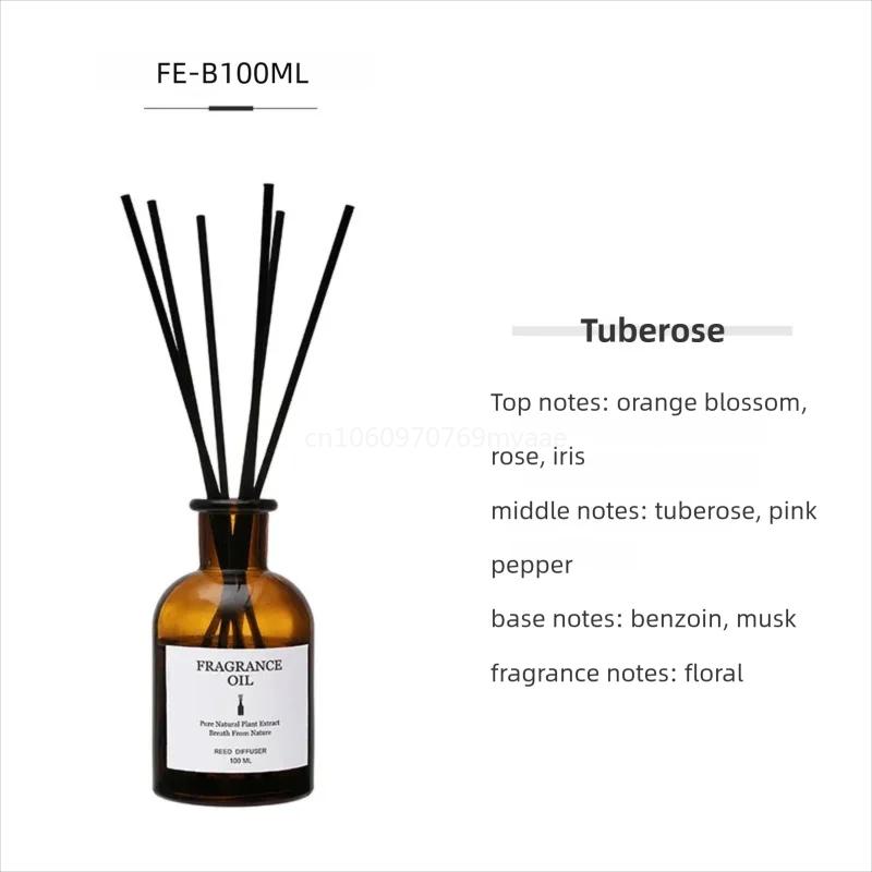 100ml Fireless Aromatherapy Essential Oil Rattan Aroma Bedroom Toilet Deodorant Household Decoration Gift Diffuser Air Freshener