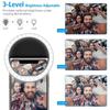 LED Portable Light Night Phone Flash Light Led Camera Clip-on Mobile Phone Selfie Ring Light Video Usb Charging For All Phone