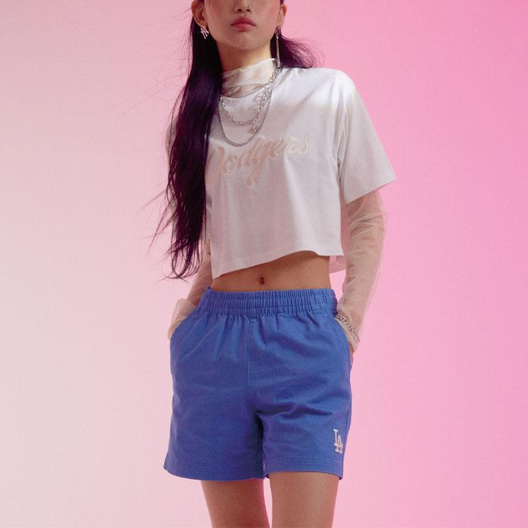 New MLB Casual Shorts Unisex Blue 31SMU1131-07U