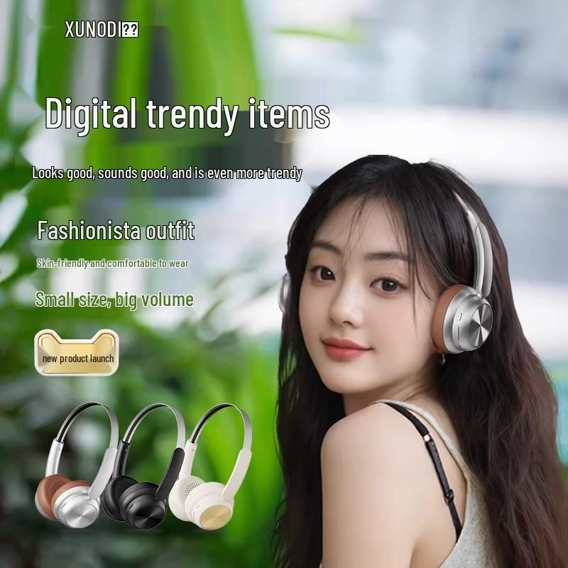 Xundd Retro Over-Ear Bluetooth Headphones: Wireless Noise-Canceling Sports Headset
