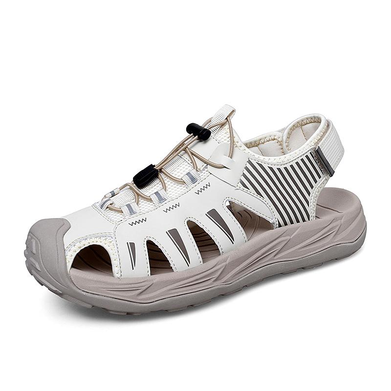 Fashion Summer Outdoor Sandals for Man Shoes Breathable Hiking Shoes Water Beach Mens Sandals Camping Climbing Aqua Sneaker White