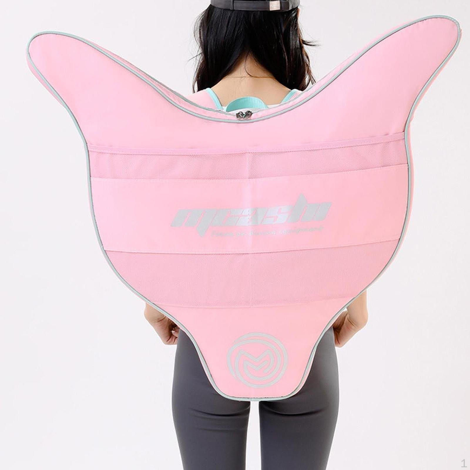 

Рюкзак з хвостом русалки для зберігання ласт для плавання та спорядження для підводного плавання рожевий