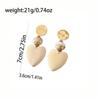 Versatile High-end Geometric Handmade Retro Faux Wood Stud Earrings for Women