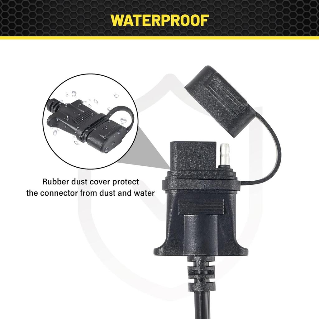 Oyviny 4 Way Flat Trailer Extension Coiled Cable 3 Feet Stretchable 18AWG Vehicle-Side And Trailer-Side 4-Pin Trailer Wiring Harness Pure Copper