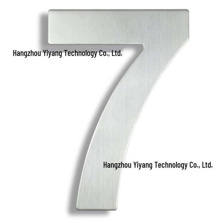 15CM 3D Stainless Steel Outdoor House Number - 6 Inch
