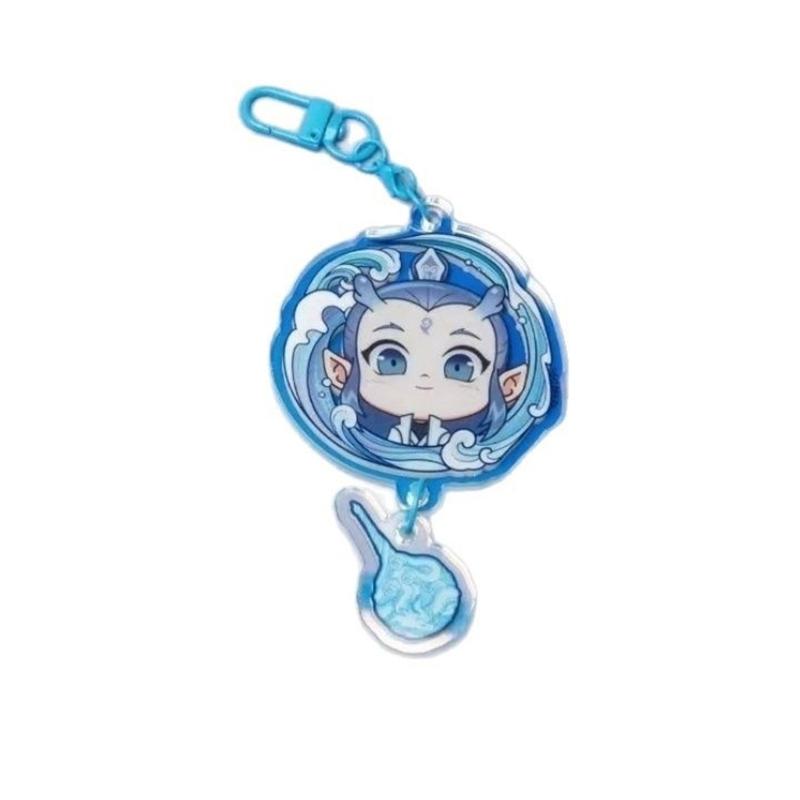 Fashionable Nezha Anime Acrylic Keychain for Fan and Collectors Double Sided Print Sturdy and Colorful Accessory