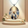 Un Collier Croix de Jésus Symbolise l'Amour Divin, la Foi et les Bénédictions Quotidiennes, Signifiant la Protection Divine.