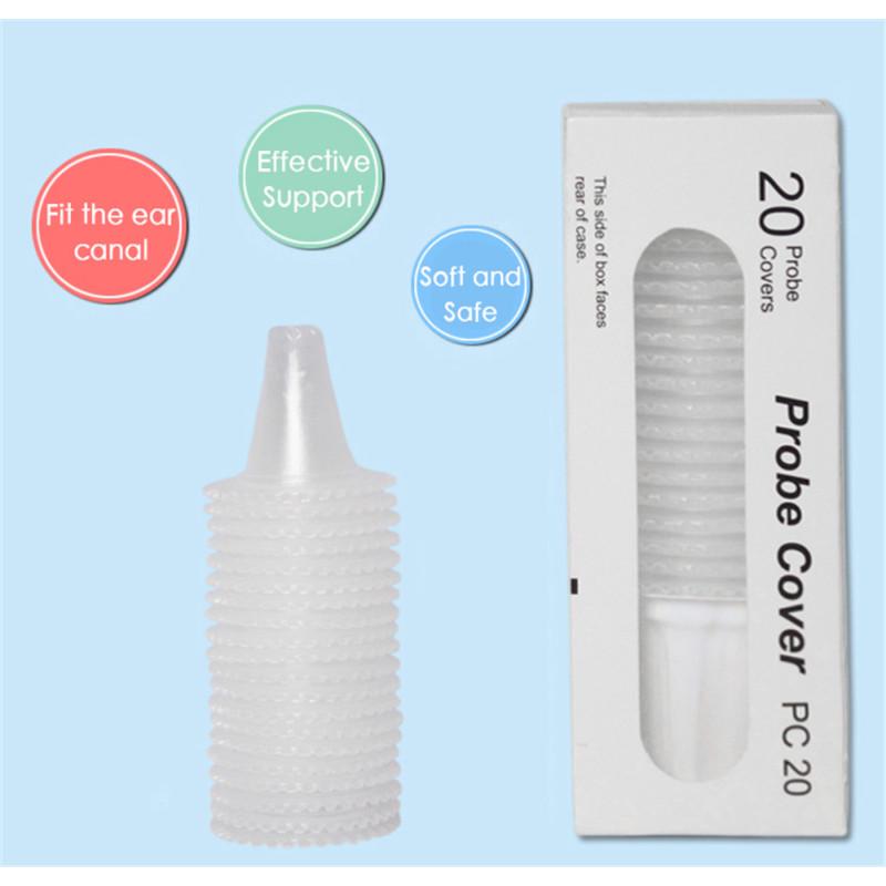 20pcs/box Universal Disposable Ear Thermometer Probe Cover Plastic Earmuff