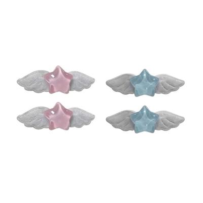 2pcs Fashion Star Wing Hairpins Hair Duckbill Clip Sweet Hair Barrettes Y2K Hair Accessory Holiday Gifts
