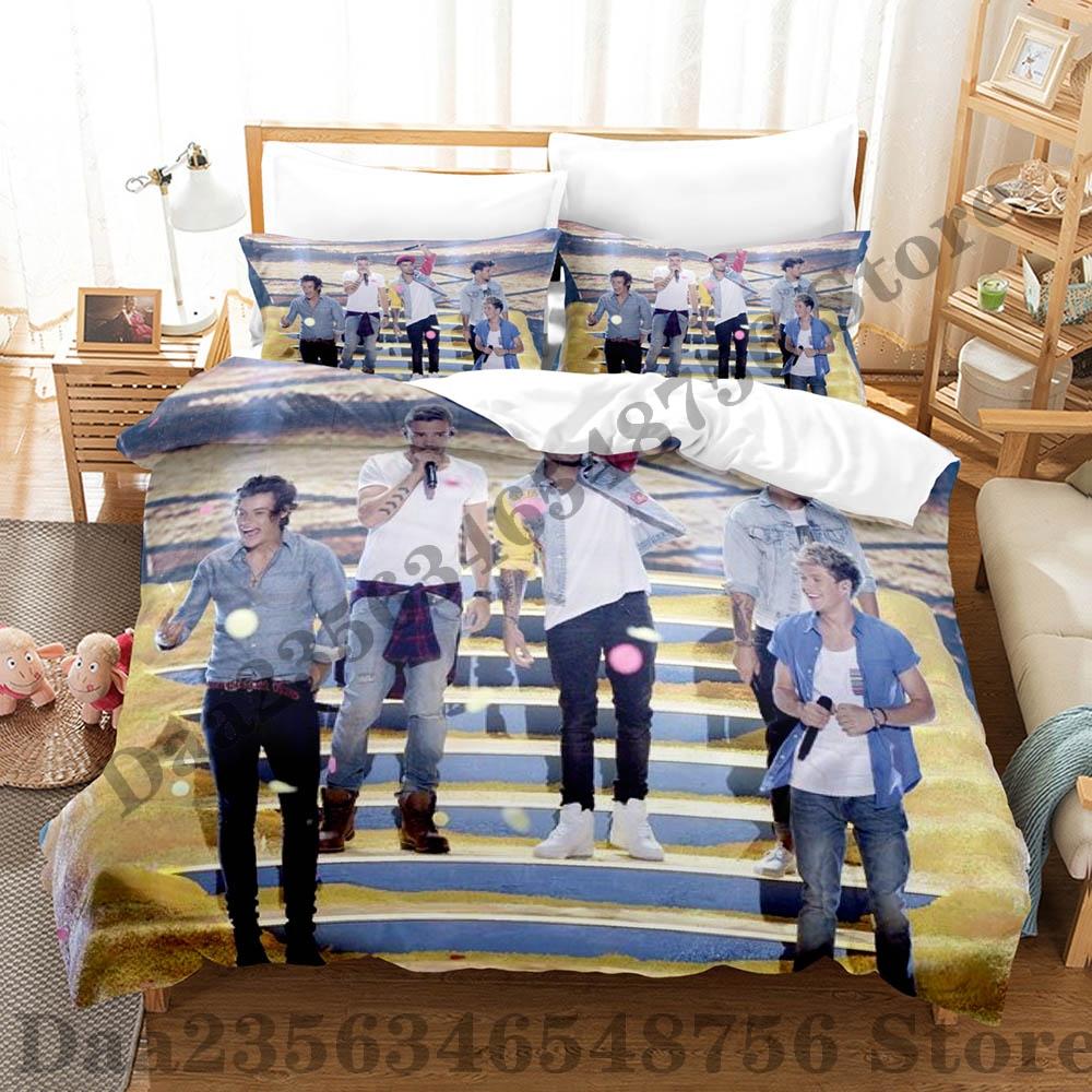 Direction One Bedding Set Single Twin Full Queen King Size Bed Set Adult Kid Bedroom Duvetcover Sets Print Anime Bed Sheet Set