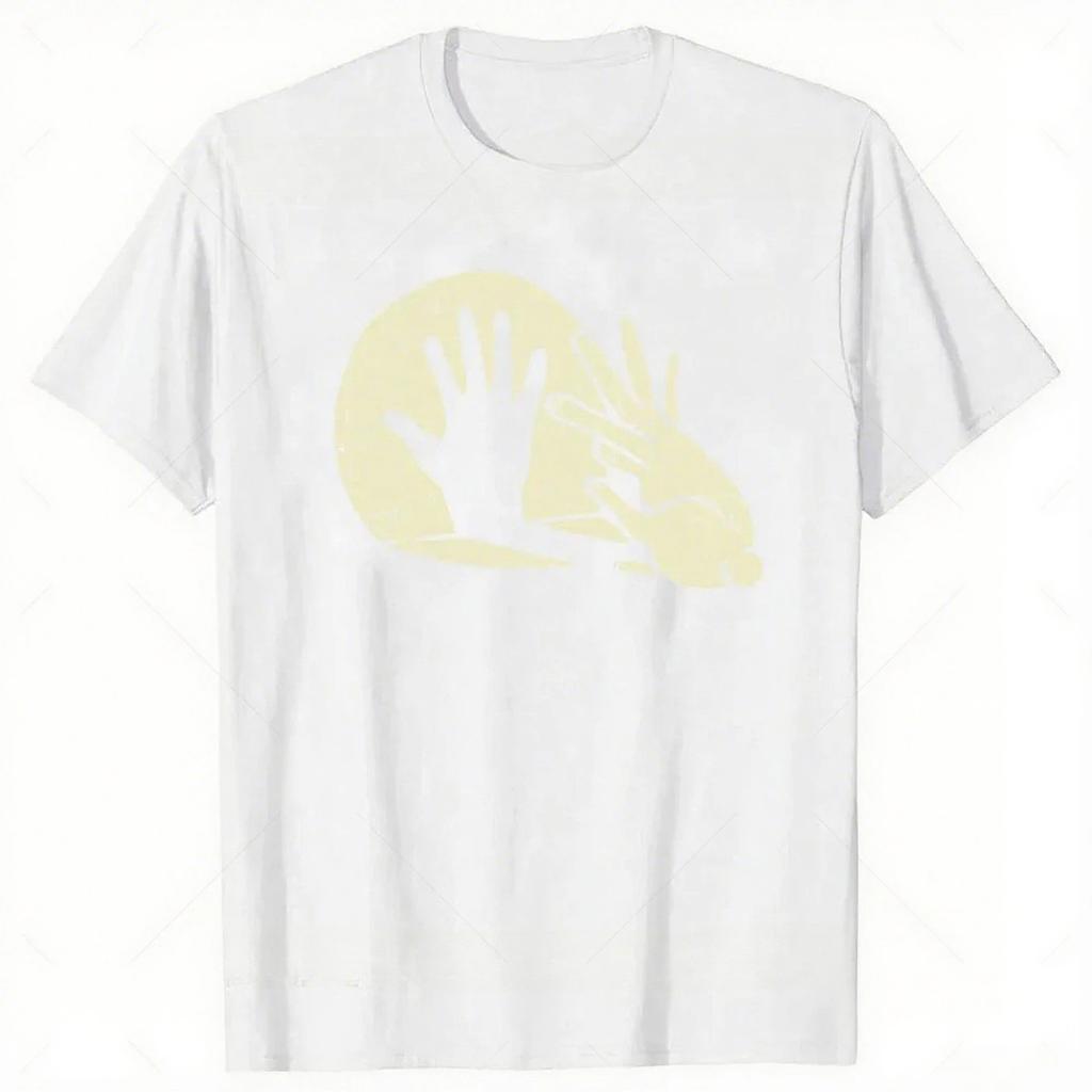 Funny Rabbit T Shirt Animal Bunny Lover Shadow Play Pun Tee Tops Round Neck Fashion Tshirt Clothing Casual Fashion T-shirts