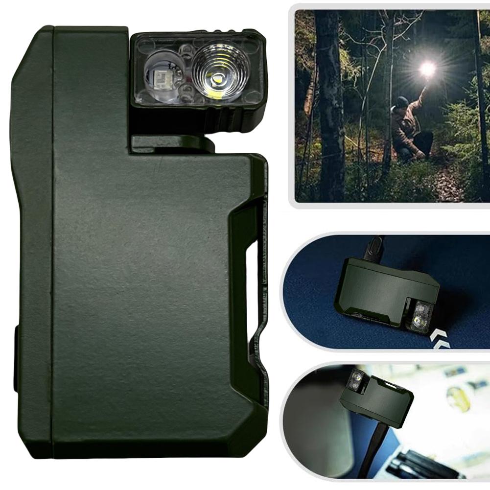 Portable Flat Pocket Flashlight 400 Lumens Mini Flashlight with RGB Light Small Flashlight for Outdoor Home Emergencies