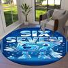 1PC Robot Non-Slip Floor Round carpet, Office, family, bedroom, Large Area Rug Indoor Rugs,  Durable PolyesterH0324