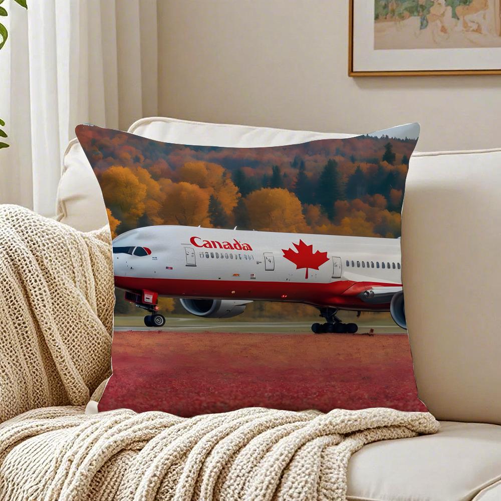 

Fashion AAir CCanada Logo Cushion Cover Pillowcase Antidustmite living Room Sofa Decor Cushion Room 30X30cm