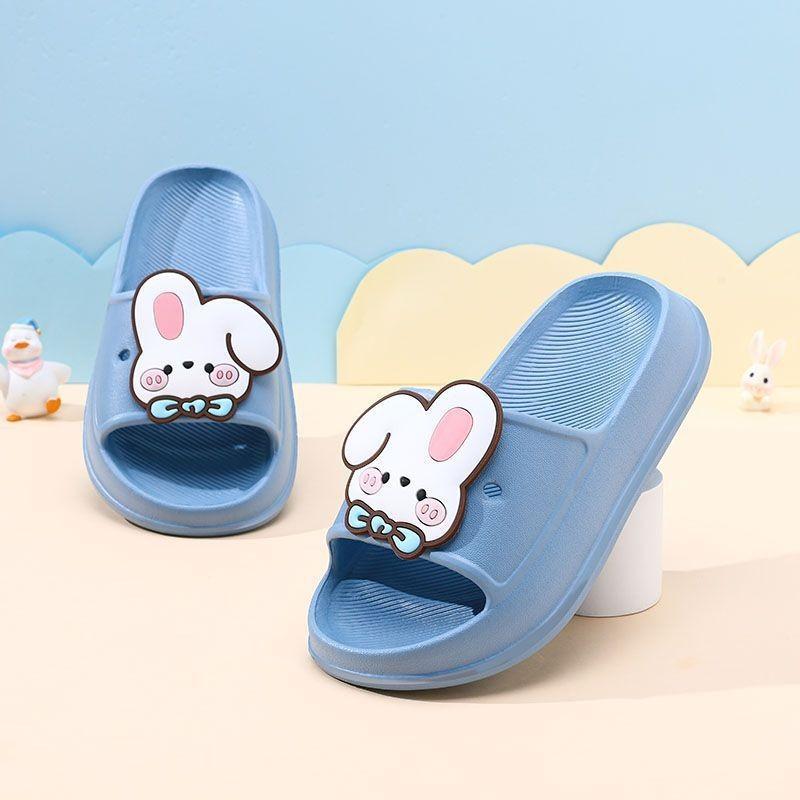 Cute Rabbit Design Children's Slippers Soft Indoor Outdoor Eva Footwear For Girls