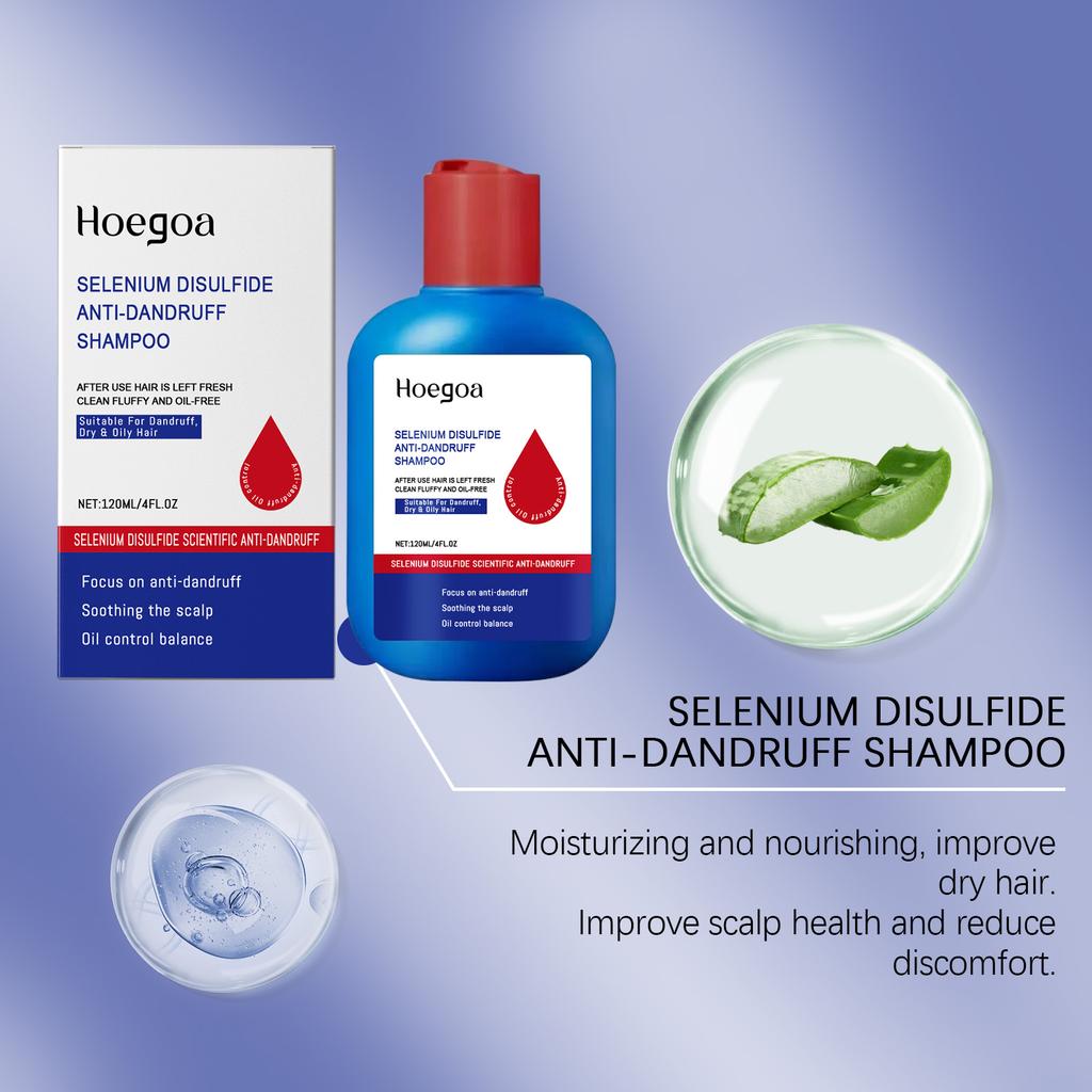 Hoegoa Selenium Disulfide Shampoo: Deeply Cleanses the Scalp, Controls Oil, Refreshes and Moisturizes, and Adds Volume To Hair