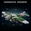 UK Military WW2 De Havilland Mosquito Air Fighter Building Block Set Light Battle Bomber High-tech Block Bricks Set For Children Toys  Playsets Kit