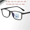 Lunettes de Myopie Unisex Lunettes Myopes avec Revêtement Bleu 0 -1 -1.5 -2 -2.5 -3 -3.5 -4 -4.5 -5 -5.5 -6.0 Lentes Opticos Para Mujer