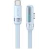 Kabel USAMS US-SJ653 PD 100W USB-C/USB-C 1.2m Niebieski