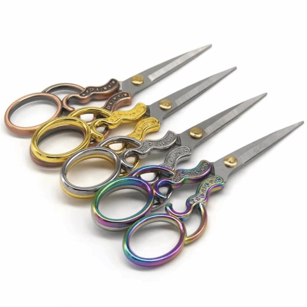 Floral Pattern Sewing Scissors Zinc Zinc Zinc Alloy Embroidery Needlework Tools  Everyday Use