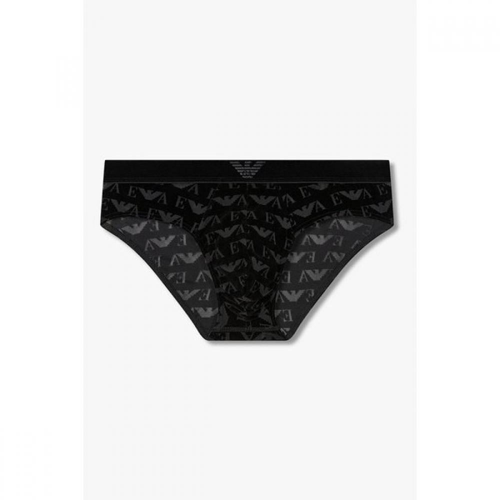 Emporio Armani Мужские Трусы с Велюровым Логотипом S 0815311049 M(100)