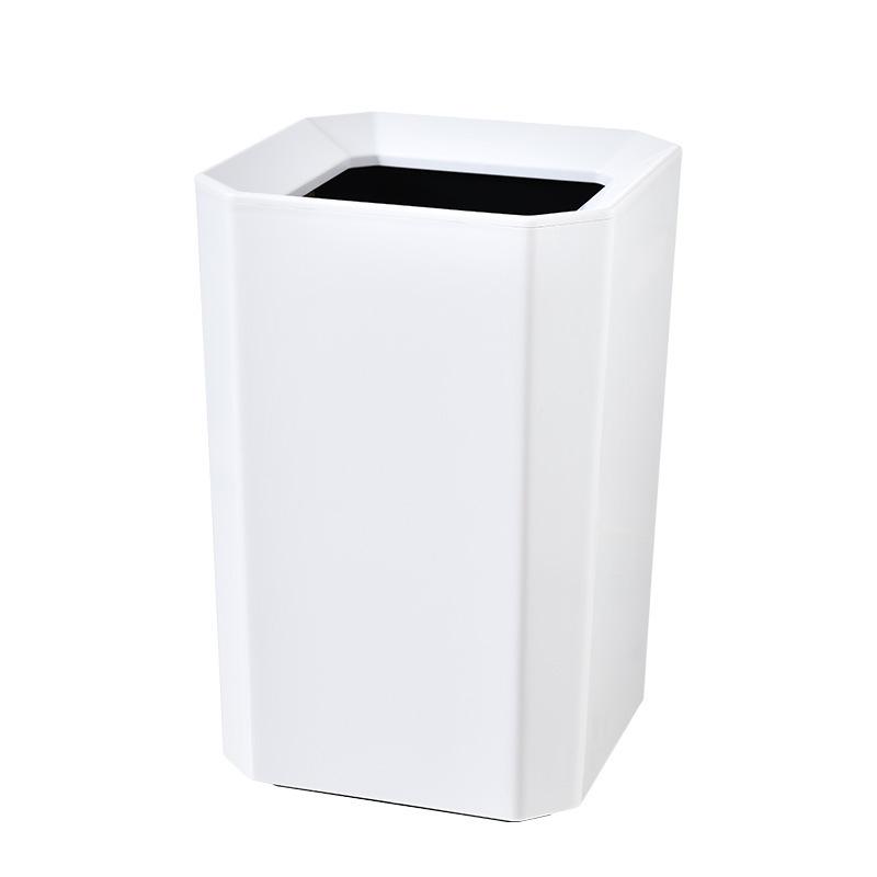 High-grade trash can no lid pressure ring storage bathroom office Japanese paper basket