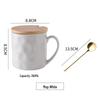 Retro Japanese Ceramic Mug with Lid, High-Temp Resistant, Large Capacity, Ideal Gift for Couples