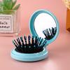 Small Size Hair Comb With Folding Mirror Traveling Portable Massage Folding Comb Women Girl Hair Brush With Mirror Styling Tools