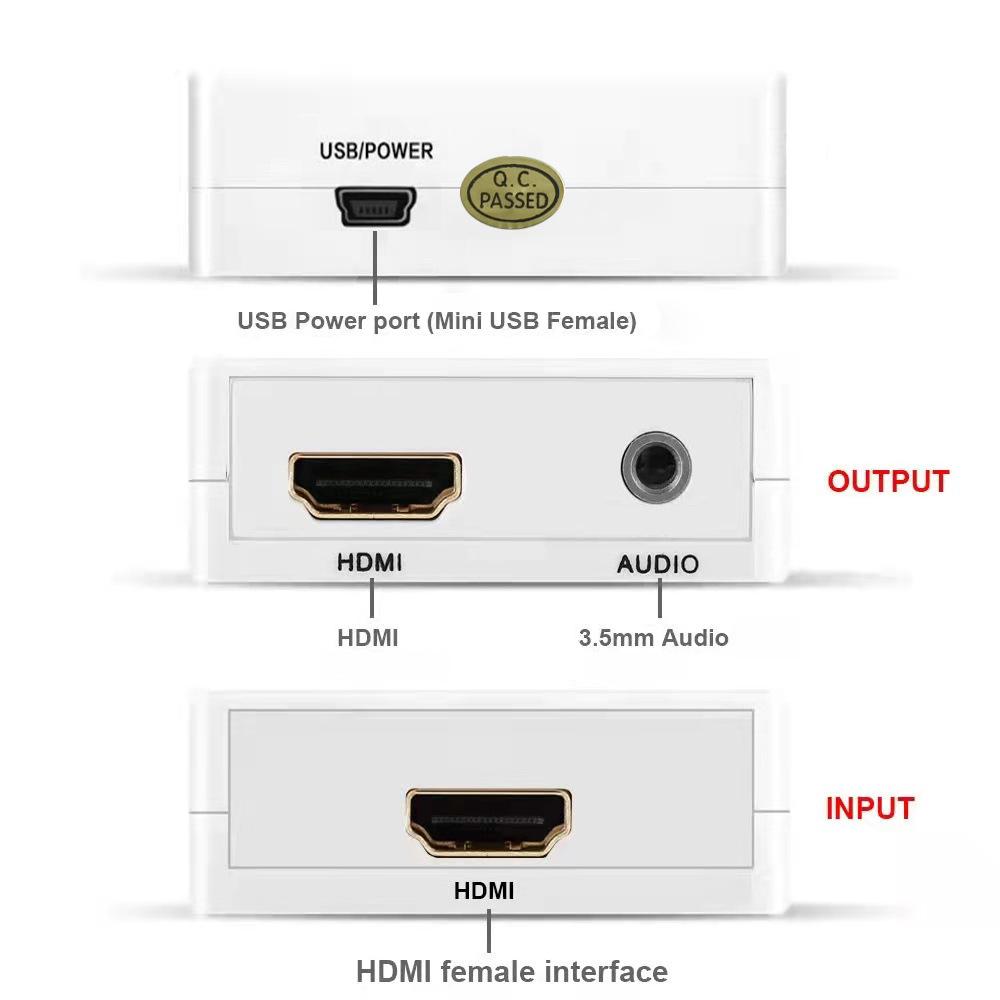 4K HDMI Audio Separator: HDMI to HDMI + Audio/SPDIF/R/L Converter