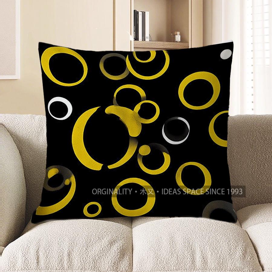 Home Decor Modern Geometric Pattern Throw Pillow Cover Pattern Cushion Cover Suitable For Sofa Bedroom Car Pillow Cover