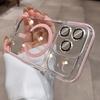 for  Double Color Transparent Case for For Iphone 17 16 1 Pro Max Air 14 Plus 13 Magnetic Camera Film Clear Shockproof Cover