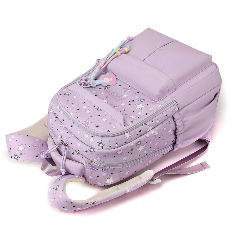 Lightweight Student Schoolbag Stars Print Women's Large Capacity Backpack