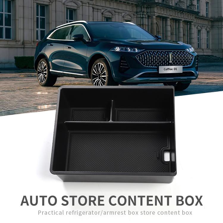 Car Central Armrest Box for WEY Coffee 01 Center Console Storage Tray Organizer Interior Accessories Tidying