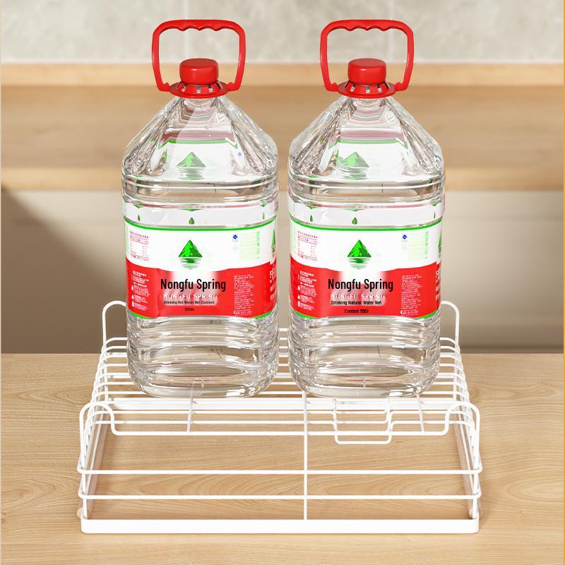 Zweischichtiger Eisenkunst-Geschirr- und Besteck-Organizer-Ständer